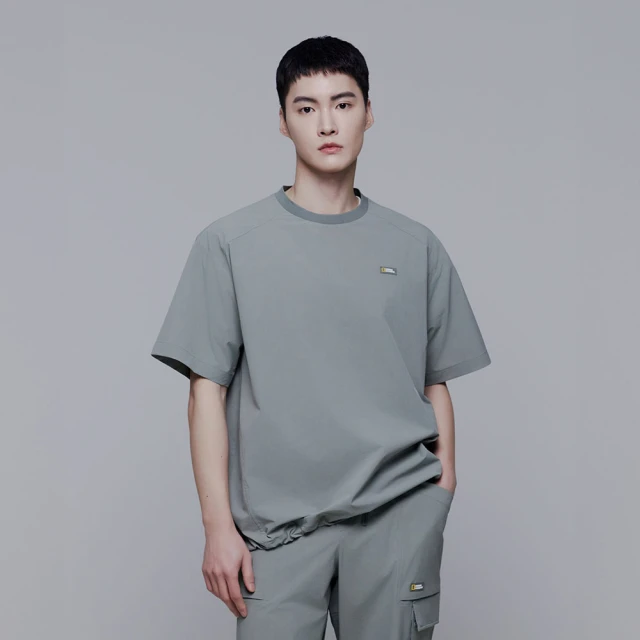 國家地理服飾官方旗艦 男女同款ADELIE輕量平織短袖上衣-