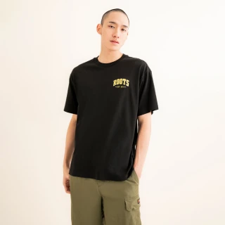 【Roots】Roots 中性- ROOTS PIXEL短袖T恤(黑色)