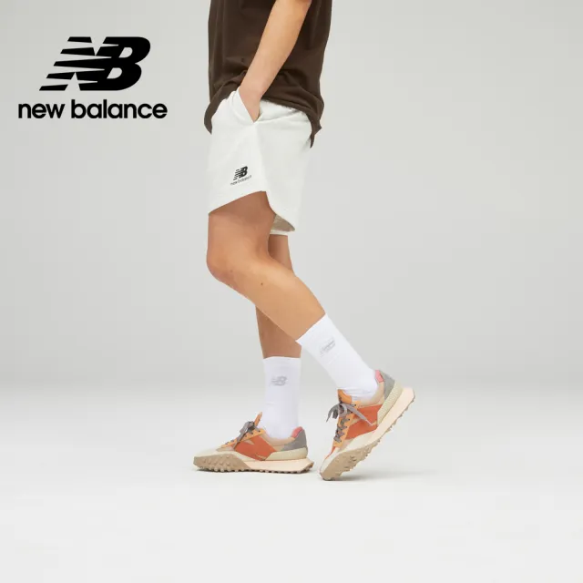 【NEW BALANCE】NB 棉質短褲_中性_米灰色_US21500SAH