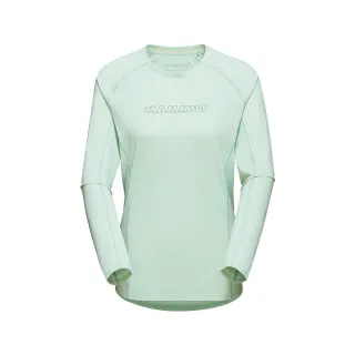 【Mammut 長毛象】Selun FL Longsleeve Logo Women 機能LOGO長袖T恤 薄荷綠 女款 #1016-01450