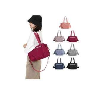 【SPRING】交換禮物 學院風肩背斜背2用包防潑水耐磨耐刮三層大方包-多色(防水包 學院風肩背斜背三層