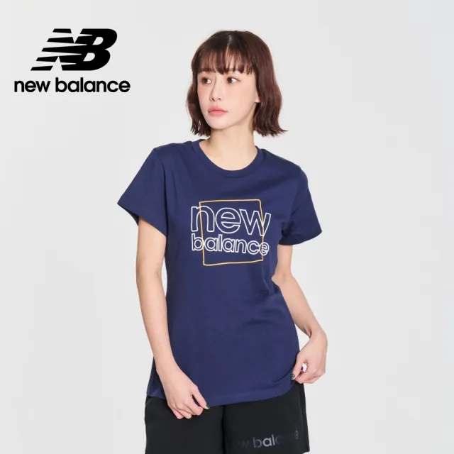 【NEW BALANCE】NB 短袖上衣_女裝_深藍色_WT21801PGM