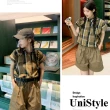 【UniStyle】2件套短袖格紋襯衫純色短褲 韓系減齡歐妮風 女 ZM200-3105(圖片色)