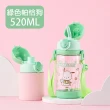 【優貝選】凱蒂貓 HELLO KITTY 兒童 吸管式/直飲式 兩用背帶水壺(平輸品)