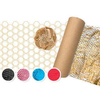 【CLEAN 克林】包包樂萌趣蜂巢紙捲(蜂巢包裝紙 蜂窩紙 緩衝紙 蜂巢紙 紙網 包裝材料 禮品包裝 包材 氣泡紙)