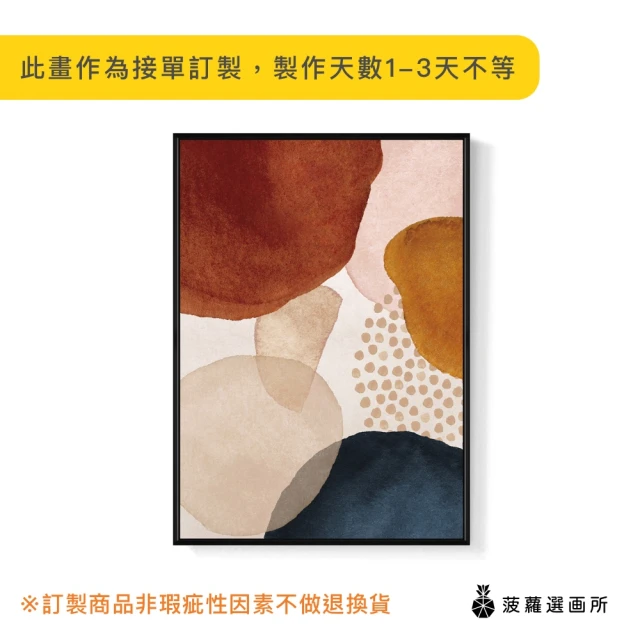 菠蘿選畫所 初秋的碎片 - 42x60cm(方格抽象掛畫/客
