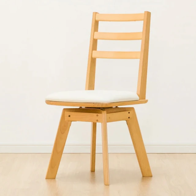 NITORI 宜得利家居 ◆旋轉式餐椅 ROPIA2 LBR 橡膠木(ROPIA)
