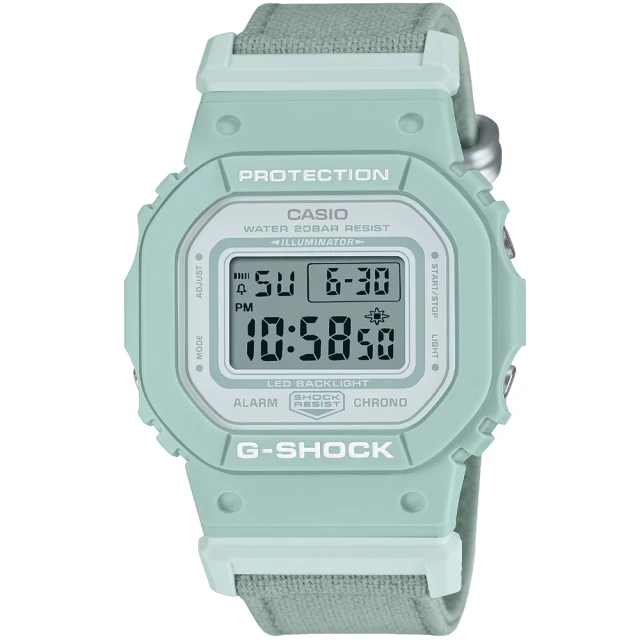 CASIO 卡西歐 卡西歐G-SHOCK WOMAN電子錶-青綠色(GMD-S5600CT-3 台灣公司貨)
