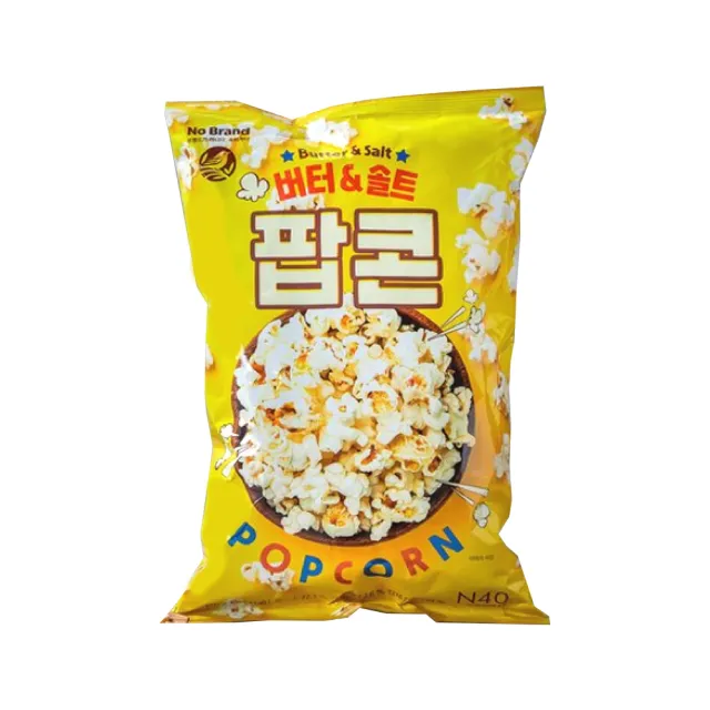 【NO BRAND】奶油鹽風味爆米花100g(韓國必備休閒零食餅乾)