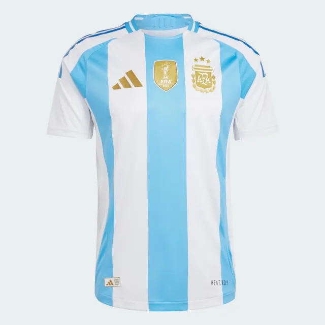 【adidas 愛迪達】阿根廷 主場球員版足球上衣(IP8388 男款 運動上衣 足球球衣 HEAT.RDY涼感科技)