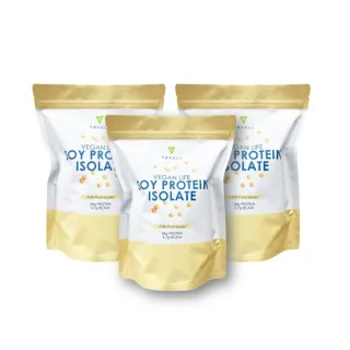 【TRYALL】momo獨家獨規品 素食友好(台灣 Tryall) 分離大豆蛋白 1kg/袋*3(1kg/袋)