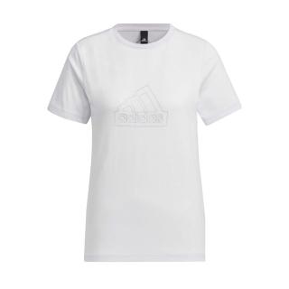 【adidas 愛迪達】Tech Bos Tee 女 短袖 上衣 T恤 運動 訓練 休閒 棉質 日常 淺灰(IM8838)