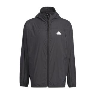 【adidas 愛迪達】TH LW WV JKT 男 連帽 外套 運動 訓練 休閒 輕便 透氣 防曬 薄外套 黑(IT3940)