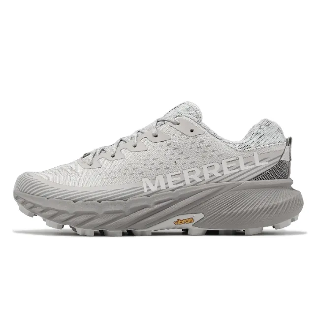 【MERRELL】越野跑鞋 Agility Peak 5 男鞋 灰 回彈 抓地 橡膠大底 運動鞋(ML068157)