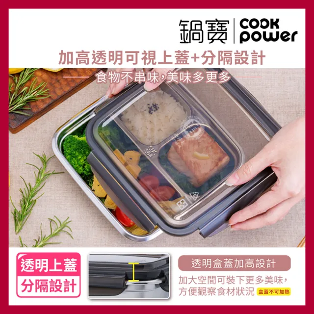 【CookPower 鍋寶】白沙屯媽祖限量聯名 環保餐具組(可微波分隔保鮮盒+餐具組)