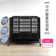 【生活藏室】重型鍍鋅折疊狗籠XL款108x70x98cm(狗屋 鍍鋅籠 寵物籠 狗籠 籠子 折疊籠)