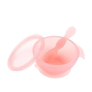 【Bumkins】寶寶矽膠餐碗組 果凍系列(半透明果凍矽膠)