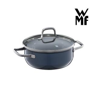 【WMF】Fusiontec Essential低身湯鍋20CM(藏藍色2.4L)