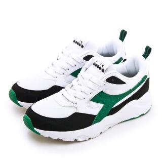 【DIADORA】男 迪亞多那 運動生活時尚潮流復古慢跑鞋 回到未來系列(白黑綠 73293)