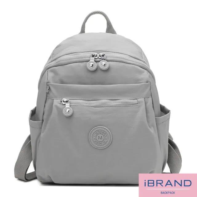 【iBrand】輕盈防潑水大口袋後背包(多色任選)