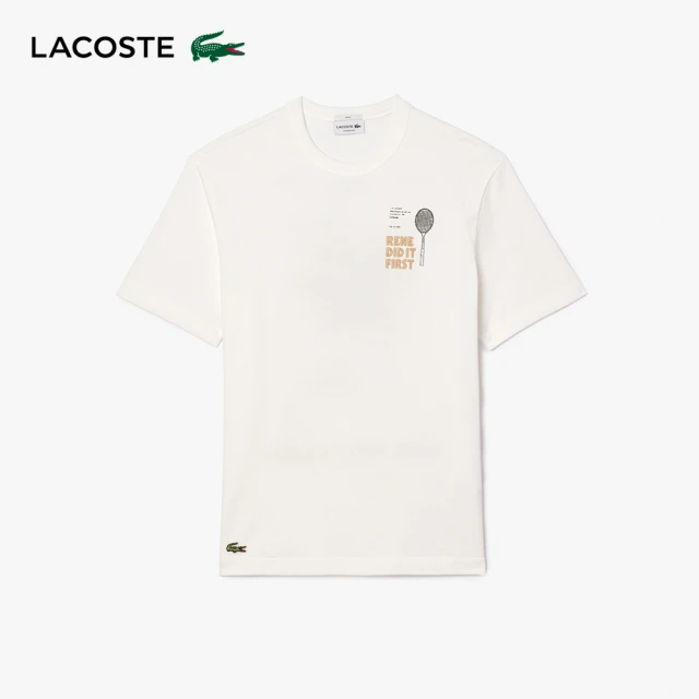 LACOSTE 男裝-錐形褲管輕質斜紋工作褲(卡其色)好評推