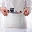 【Dagebeno荷生活】廚房免電鍋PP材質微波爐煮飯盒 微波快速蒸煮盒(附蒸菜盤款2入)