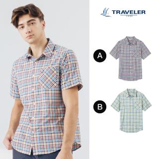 【TRAVELER 旅行者】24SS男款涼感彈性吸排抗UV襯衫 241TR723(涼感/四面彈/吸濕排汗)