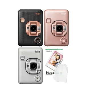 【FUJIFILM 富士】Instax Mini Liplay 拍立得相機(送底片10張保護套...超值組)