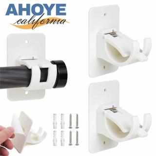 【AHOYE】重型專用窗簾桿固定夾 2入-免打孔(掛勾 掛架 窗簾掛桿)