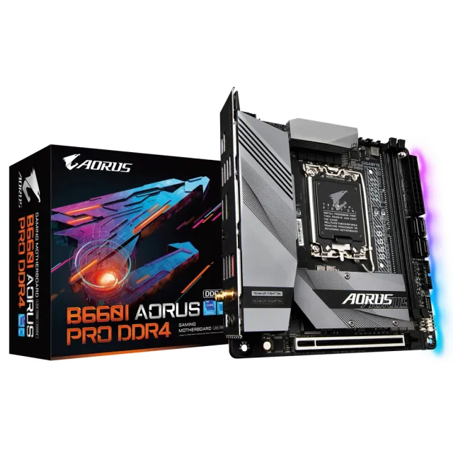 【GIGABYTE 技嘉】組合套餐(技嘉 B660I AORUS PRO DDR4+美光DDR4 3200/16G+金士頓 NV2-1TB SSD)