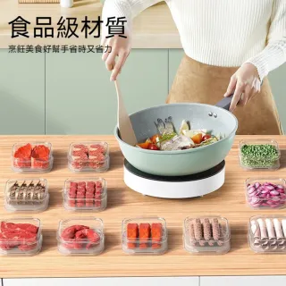 【茉家】安心材質PP透明食物分裝保鮮盒(大號1入)