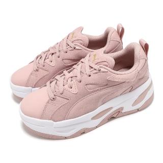 【PUMA】休閒鞋 BLSTR Mix Wns 女鞋 粉 白 厚底 增高 皮革 運動鞋(396095-02)