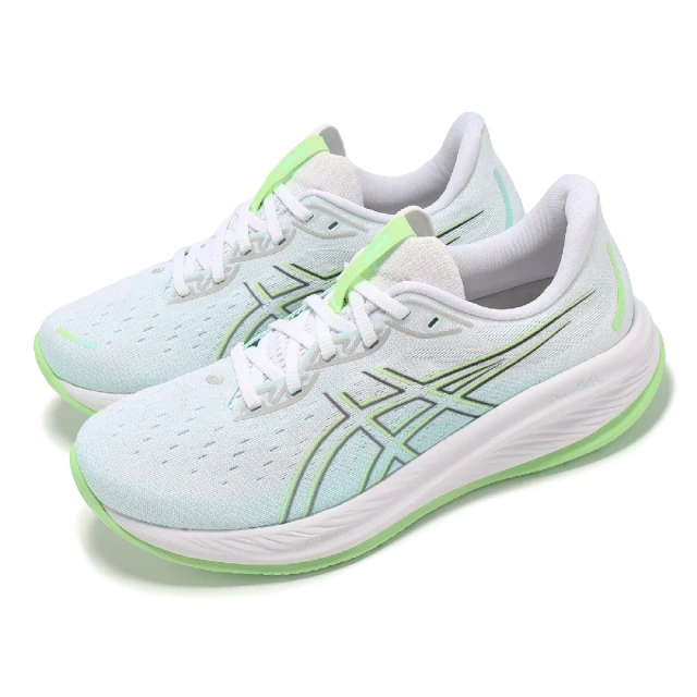 asics 亞瑟士 慢跑鞋 GEL-Cumulus 26 男鞋 白 綠 緩衝 厚底 運動鞋 亞瑟士(1011B792100)