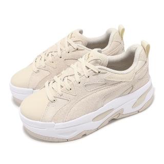 【PUMA】休閒鞋 BLSTR Mix Wns 女鞋 米白 白 皮革 厚底 增高 緩衝 運動鞋(396095-01)