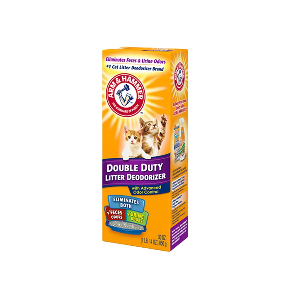 【ARM&HAMMER 鐵鎚】強效貓砂專用除臭粉 850g(貓砂/除臭粉)