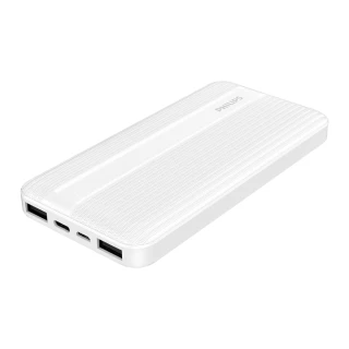 【Philips 飛利浦】DLP1815 10000mAh 20W雙向PD快充 2孔輸出 行動電源(LED顯示)