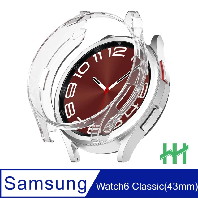 HH SAMSUNG Galaxy Watch6 Classic -43mm-透明-TPU包覆防撞手錶殼系列(HPC-MDSSW643-ST)