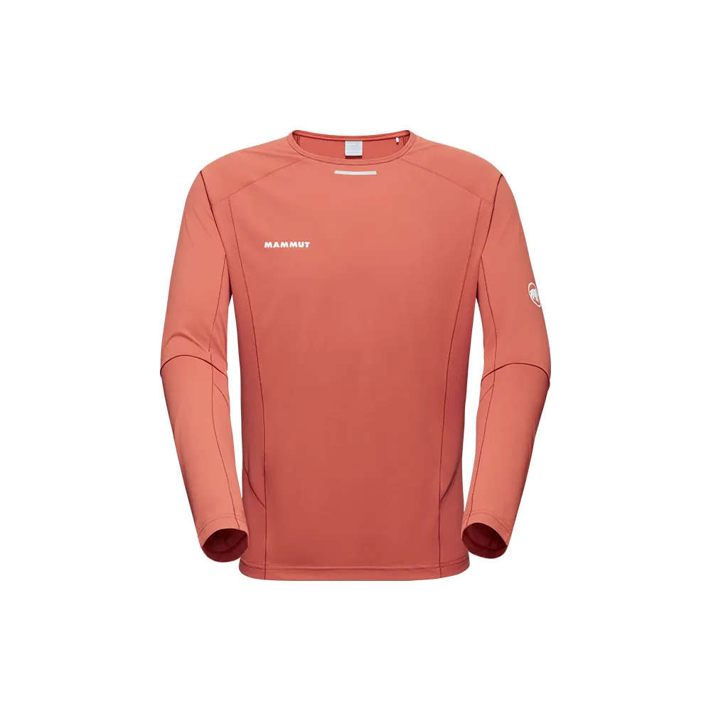 【Mammut 長毛象】Aenergy FL Longsleeve AF Men 輕量抗菌長袖排汗衣 磚紅 男款 #1016-01350