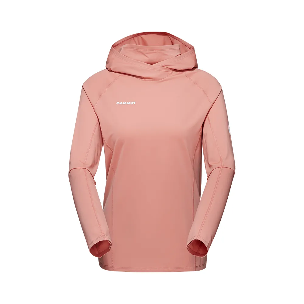 【Mammut 長毛象】Selun FL Sun Hoody AF Women 機能套頭連帽上衣 石英粉 女款 #1016-01410