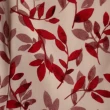 【ACheter】連衣裙圓領五分短袖仙氣風優雅紅色碎花玫瑰長裙洋裝#121382(紅)