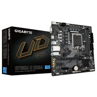 【GIGABYTE 技嘉】組合套餐(技嘉 B760M H DDR4+美光DDR4 3200/8G+美光BX500-240G SSD)