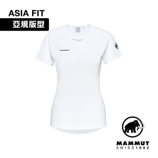 【Mammut 長毛象官方直營】Aenergy FL T-Shirt AF W 抗菌短袖排汗衣 白色 女款 #1017-04990