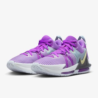 【NIKE 耐吉】運動鞋 籃球鞋 男鞋 LEBRON WITNESS 7 EP LBJ Fuchsia Dream 紫 灰 氣墊 實戰(DM1122500)