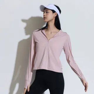 【GAP】女裝 防曬連帽外套-粉紅色(890010)