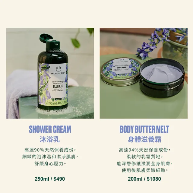 【THE BODY SHOP 美體小舖】覓靜風鈴沐浴乳(250ML)