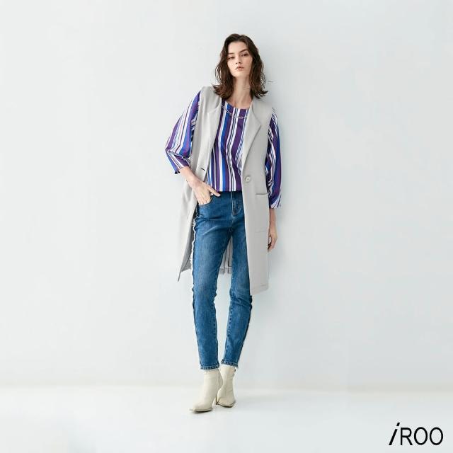 【iROO】側邊壓摺外套式背心