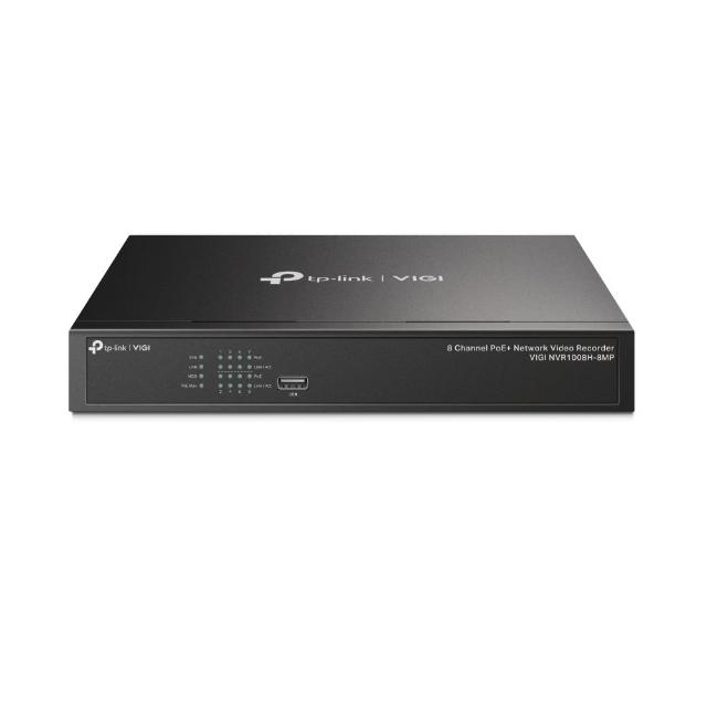 【TP-Link】VIGI NVR1008H-8MP 4K HDMI 8路 PoE+ 網路監控主機 監視器主機(上機架/遠端監控)