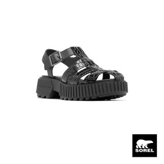 【SOREL】女款-ONA™輕量厚底涼鞋-黑色(SRW24S5109BK)