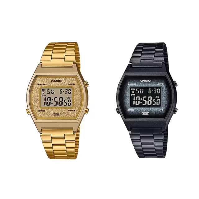 CASIO 卡西歐 B640WBG B640WGG 金屬磨砂 簡約輕薄 閃耀 防水 電子手錶 腕錶(自動日曆)