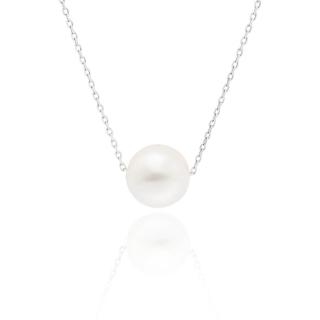 【Olivia Yao Jewellery】18K 日本進口天然Akoya珍珠 白金項鍊(Haute Collection/聖誕/送禮)